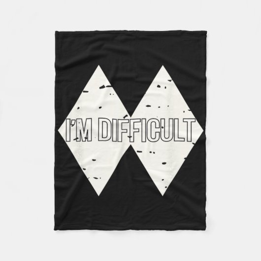 You Don't Scare Me I Have 2 Two Daughters Funny Mo Fleecedecke (Vorderseite)