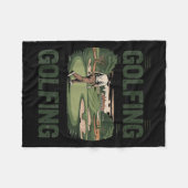 You Don't Stop Golfing When You Get Old Motivation Fleecedecke (Vorderseite (Horizontal))