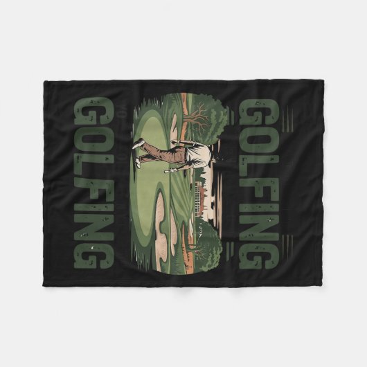 You Don't Stop Golfing When You Get Old Motivation Fleecedecke (Vorderseite (Horizontal))