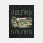 You Don't Stop Golfing When You Get Old Motivation Fleecedecke (Vorderseite)