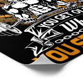 You Don't Stop Lifting When You Get Old Gift Weigh Poster (Ecke)