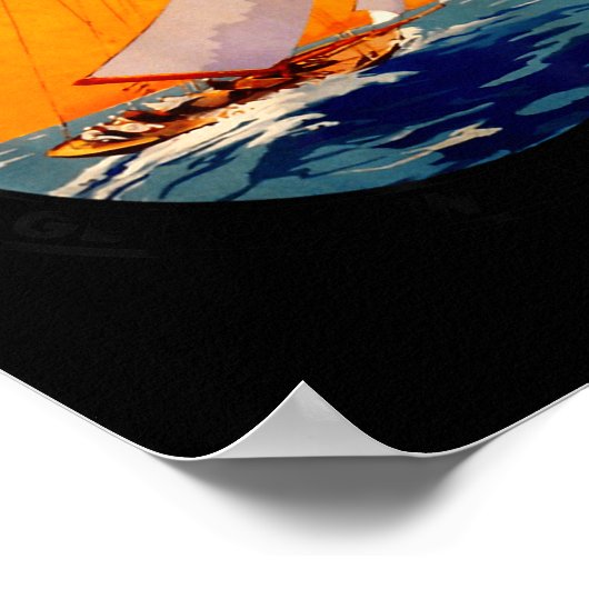 You Don't Stop Sailing When You Get Old Funny Old  Poster (Ecke)