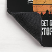 You Dont Stop Skiing When You Get Old Funny Skier Mousepad (Ecke)