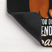 You Dont Win Friends With Salad Funny Vegan Bear S Mousepad (Ecke)