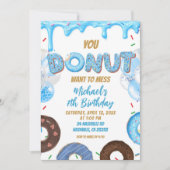 You Donut want to miss this birthday Invitation Einladung (Vorderseite)