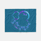 You Dragonfly Suicide Prevention Awareness Men Wom Fleecedecke (Vorderseite (Horizontal))