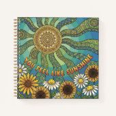 You Feel Like Sunshine Spiral Notebook Notizblock (Vorderseite)