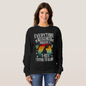 You Feel Sad Imagine A Rex Volleyball Coach Player Sweatshirt (Vorne ganz)