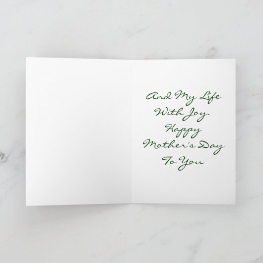 You Fill My Days With Color Karte (Innenseite)