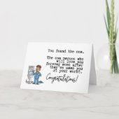 You Found The One Groom Funny Engagement Karte (Vorderseite)