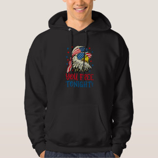You Free Tonight Bald Eagle Mullet American Flag 4 Hoodie