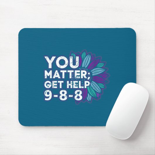 You Get Help Suicide Prevention The 988 Lifeline  Mousepad (Mit Mouse)