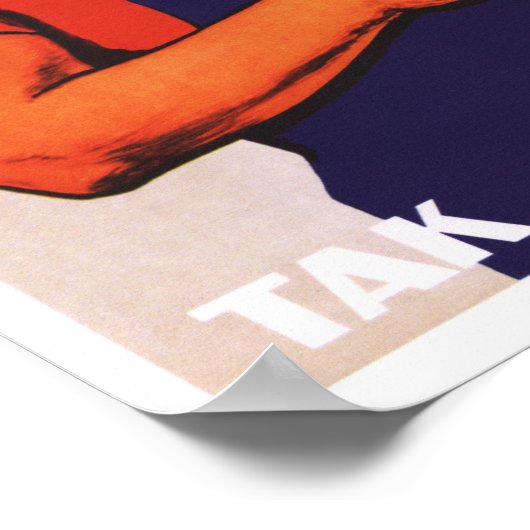 "You Get What You Work For" Soviet Poster (Ecke)