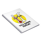 You Gimme Femur Funny Song Bone Puff Notizblock (Rechte Seite)