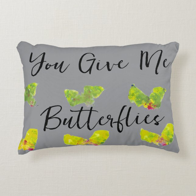 You Give Me Butterflies Dekokissen (Vorderseite)