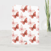 You Give Me Butterflies Love Karte (Rückseite)