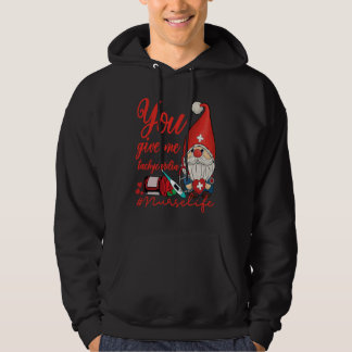 You Give Me Tachycardia ICU Nurse Life Valentines Hoodie