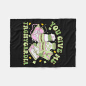 You Give Me Tachycardia St Patricks Day Cardiology Fleecedecke (Vorderseite (Horizontal))