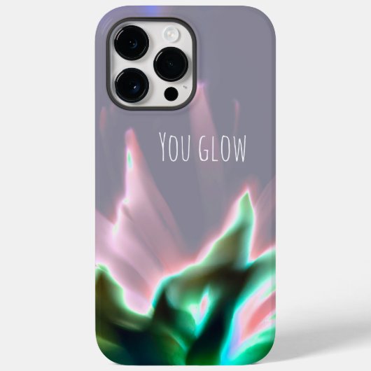 "You Glow" Abstrakte Blumenkunst Case-Mate iPhone Hülle (Rückseite)