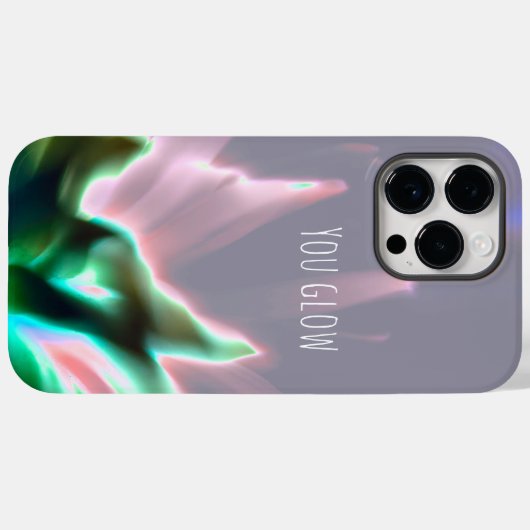 "You Glow" Abstrakte Blumenkunst Case-Mate iPhone Hülle (Rückseite (Horizontal))
