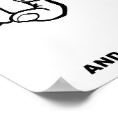 You Go Girl Funny Poster (Ecke)