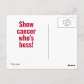 You Go Girl - Krebs wird gut Postkarte (Rückseite)