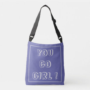You Go Girl Pantone Sehr Peri lila Tragetaschen Mit Langen Trägern