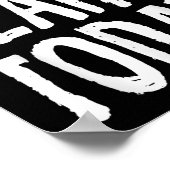 You Gon Learn Today Motivational Design  Poster (Ecke)