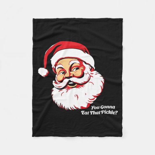 You Gonna Eat That Ckle Funny Santa Claus Christma Fleecedecke (Vorderseite)