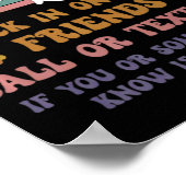 You Good Boo 988 Suicide And Crisis Lifeline Groov Poster (Ecke)