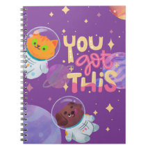 "You Got" Niedliches weltraumtaugliches Notebook