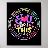 You Got This Don't Stress Do Your Motivational Tes Poster (Vorne)
