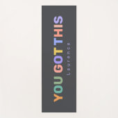 YOU GOT THIS Motivational Quote | Custom Name Yogamatte (Vorderseite)