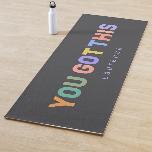 YOU GOT THIS Motivational Quote | Custom Name  Yogamatte (Beispiel)