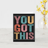You Got This Motivational Testing Day Design For T Karte (Gelbe Blume)