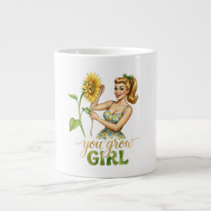 You Grow Girl Gartnerei Wortwitz Kaffeetasse Jumbo-Tasse