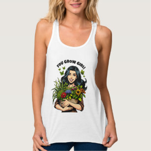 You Grow Girl   Lustige Retro-Pflanzenliebhaber Tank Top