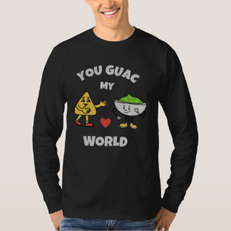 You Guac My World Valentines Day Avocado Pun Love  T-Shirt