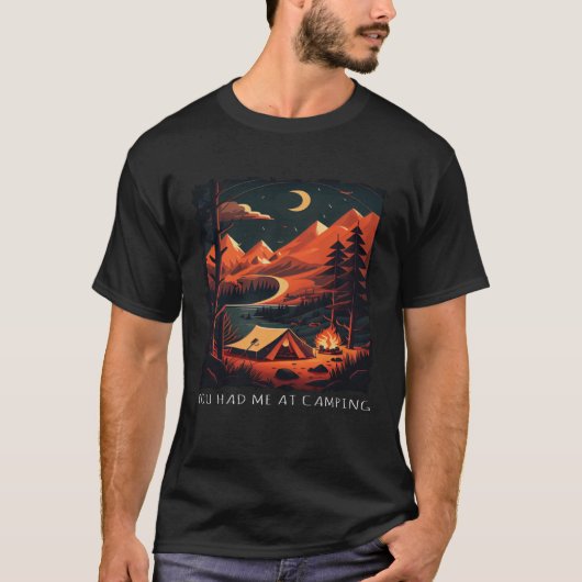 You Had Me At Camping retro camping T-Shirt (Vorderseite)