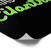 You Had Me At Cilantro Funny Herb Food Quote Poster (Ecke)