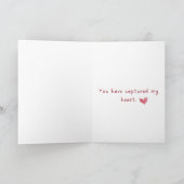 You Have Captured My Heart Valentine's Day Card Karte (Innenseite)
