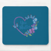 You Heart Suicide Prevention Awareness  Mousepad (Vorne)
