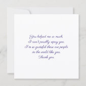 You helped me so much. Thank You Card Dankeskarte (Rückseite)