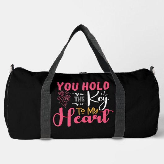 You Hold The Key To My Heart Duffle Bag (Vorderseite)
