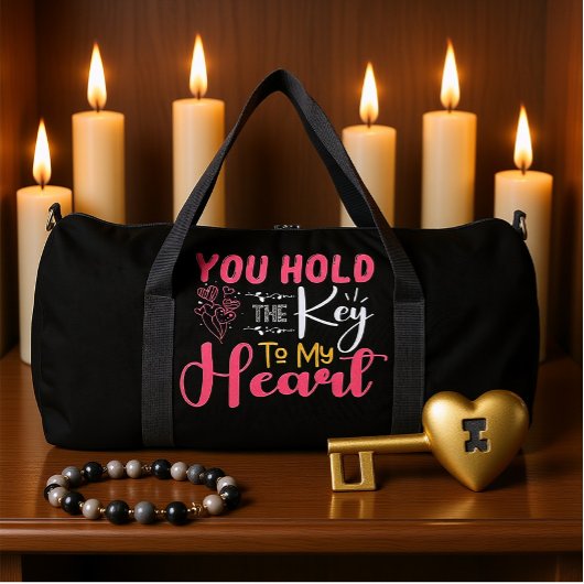 You Hold The Key To My Heart Duffle Bag