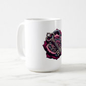 You Hold the Key to My Heart Rose Lock T-Shirt Kaffeetasse (Vorderseite Links)