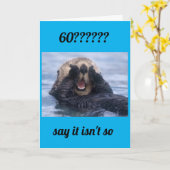 YOU JUST CANNOT BE TURNING "60" CARD KARTE (Gelbe Blume)