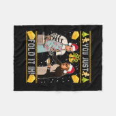You Just Fold It In Christmas Xmas Pajamas Christm Fleecedecke (Vorderseite (Horizontal))