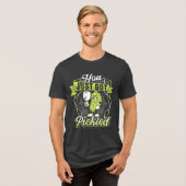 "You Just Got Pickled" Pickleball Unisex  Tri-Blend Shirt (Vorderseite voll)