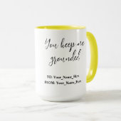 You keep me grounded tasse (VorderseiteRechts)